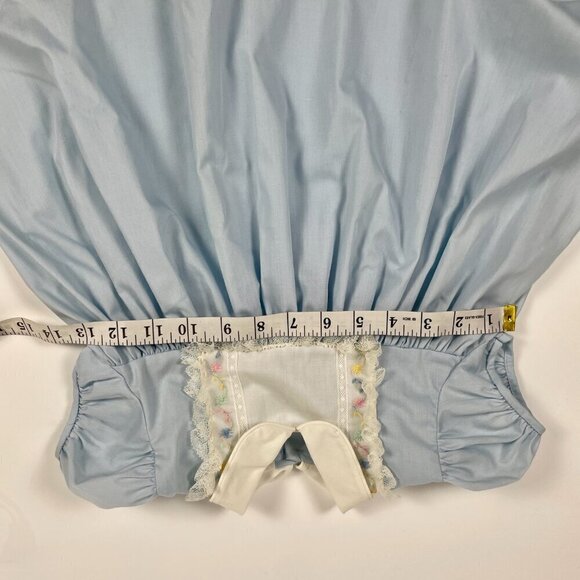 Vintage Blue and White Lace frilled Bonnie Jean Babydoll Children's Dress Sz: 4T - Picture 11 of 11